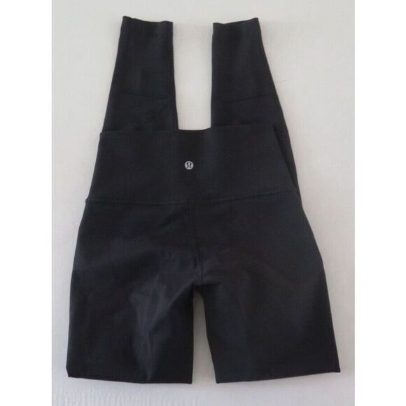 Lululemon Women's Sz 4 Black Tech Mesh Full Length Leggings - Picture 5 of 7